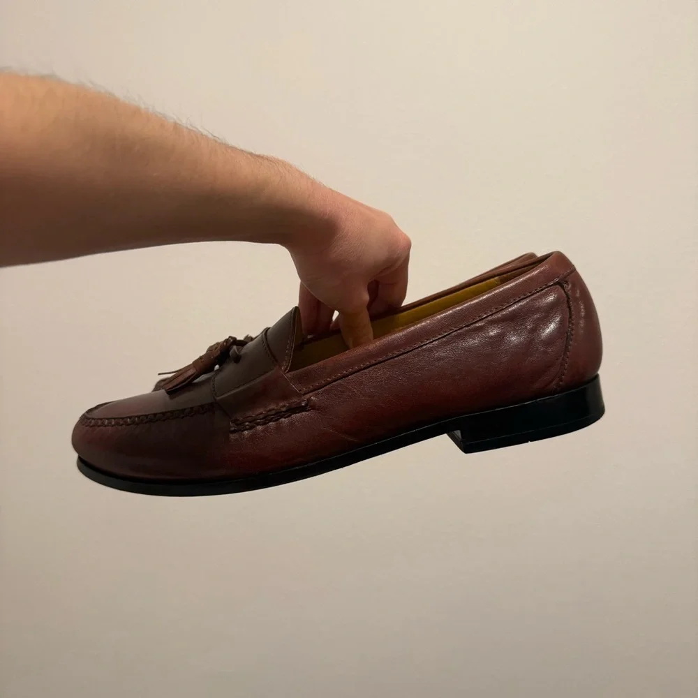 Cole Haan Nike Air Brown Leather Shoes Men’s Size 12 - Picture 7 of 12